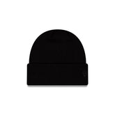 New Era Cap All Black Basic Cuff Knit Beanie Hat