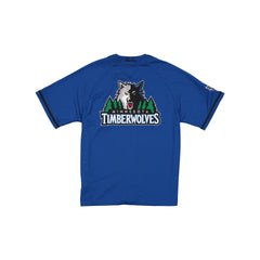 Minnesota Timberwolves Hardwood Classics Blue Button-Up T-Shirt