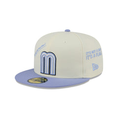 Mexico Baseball New Era Anniversary Logos Chrome 59FIFTY Fitted Hat