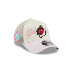 Diablos Rojos del México Stacked Wordmark 9FORTY A-Frame Snapback Hat