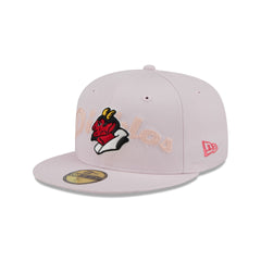 Diablos Rojos del México Stacked Wordmark 59FIFTY Fitted Hat