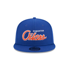Edmonton Oilers Script 9FIFTY Snapback Hat