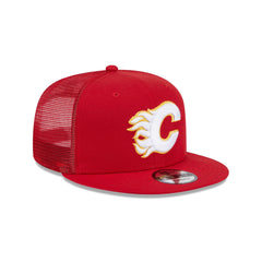 Calgary Flames Team Tag 9FIFTY Trucker Hat