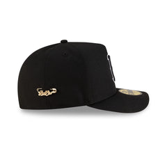 Boston Red Sox Black Script Safety Pin 59FIFTY A-Frame Fitted Hat