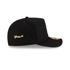 New York Yankees Black Script Safety Pin 59FIFTY A-Frame Fitted Hat