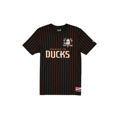 Anaheim Ducks Throwback Retro Pinstripe T-Shirt