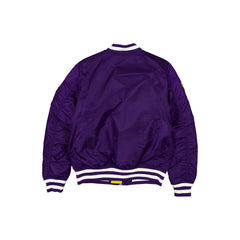Alpha Industries x Los Angeles Lakers Purple MA-1 Bomber Jacket