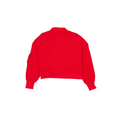 Alpha Industries x Kansas City Chiefs Red Women's Full Zip Cropped Fleece Jacket