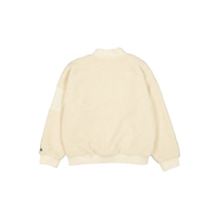 New York Yankees Sherpa Light Beige Women's Bomber Jacket