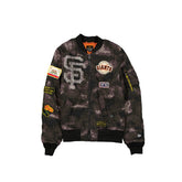 Alpha Industries x San Francisco Giants Black Camo MA-1 Bomber Jacket