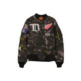 Alpha Industries x Detroit Red Wings Black Camo MA-1 Bomber Jacket