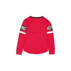 Detroit Red Wings Throwback Women's V-Neck Long-Sleeve T-Shirt