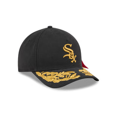 Alpha Industries x Chicago White Sox Black 9FORTY M-Crown A-Frame Snapback Hat