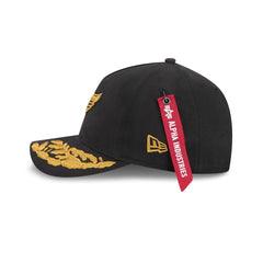 Alpha Industries x Detroit Red Wings Black 9FORTY M-Crown A-Frame Snapback Hat