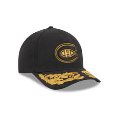Alpha Industries x Montreal Canadiens Black 9FORTY M-Crown A-Frame Snapback Hat