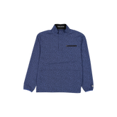 New Era Branded Indigo Bark Print Golf Half-Zip