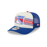 New York Rangers Banner 9FIFTY A-Frame Trucker Hat