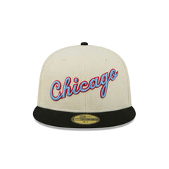Chicago Bulls 2025 City Edition Chrome White Corduroy 59FIFTY Fitted Hat