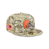 Cleveland Browns 2025 Salute to Service Fan Gear 59FIFTY Fitted Hat