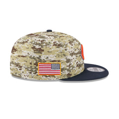 Chicago Bears 2025 Salute to Service Fan Gear 9FIFTY Snapback Hat