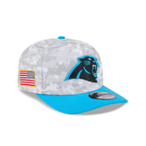 Carolina Panthers 2025 Salute to Service Fan Gear 9SEVENTY Stretch-Snap Hat