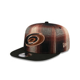 Carolina Hurricanes Grunge Plaid 9FIFTY A-Frame Adjustable Hat