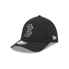 Boston Red Sox Black and White 39THIRTY M-Crown Stretch Fit Hat