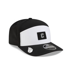 Cleveland Guardians 2026 Clubhouse Black & White Split Panel 9SEVENTY Stretch-Snap Hat