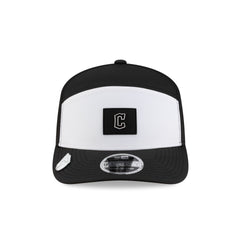 Cleveland Guardians 2026 Clubhouse Black & White Split Panel 9SEVENTY Stretch-Snap Hat