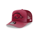 Arkansas Razorbacks Worn 9FIFTY A-Frame Trucker Hat