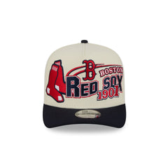 Boston Red Sox Chrome White Classic 9FIFTY A-Frame Snapback Hat