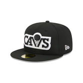 Cleveland Cavaliers 1983-1993 Hardwood Classics Black 59FIFTY Fitted Hat
