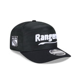 New York Rangers Black Camo Split Panel 9SEVENTY Stretch-Snap Hat