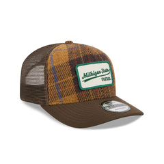 Michigan State Spartans Wool Plaid 9SEVENTY Trucker Hat