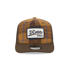 Connecticut Huskies Wool Plaid 9SEVENTY Trucker Hat