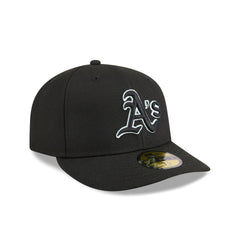 Athletics Black Pre-Curve 59FIFTY Fitted Hat