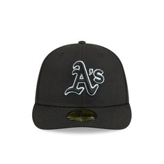 Athletics Black Pre-Curve 59FIFTY Fitted Hat