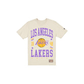 Los Angeles Lakers 1976-2000 Hardwood Classics Chrome White T-Shirt