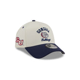Gonzaga Bulldogs Chrome White Arched 9FORTY A-Frame Snapback Hat
