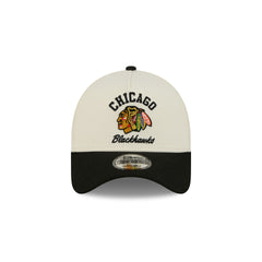 Chicago Blackhawks Chrome White Arched 9FORTY A-Frame Snapback Hat
