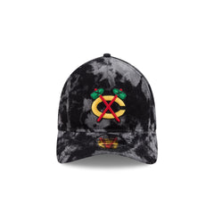 Chicago Blackhawks Bleached Denim 9TWENTY A-Frame Adjustable Hat