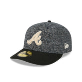 Atlanta Braves Three Looms Tweedy Cotton Black 59FIFTY Fitted Hat