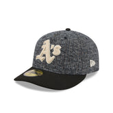 Athletics Three Looms Tweedy Cotton Black 59FIFTY Fitted Hat