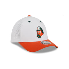 New Era x adidas Miami Hurricanes White Mascot 39THIRTY M-Crown Stretch Fit Hat