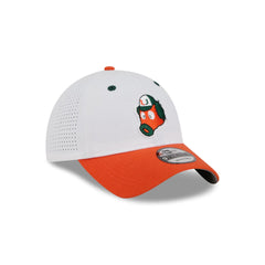 New Era x adidas Miami Hurricanes White Mascot 9TWENTY Adjustable Hat