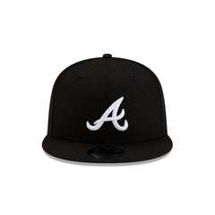Atlanta Braves Basic Black & White 9FIFTY Snapback Hat