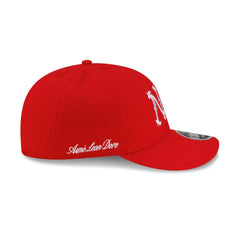 Aim�� Leon Dore New York Highlanders Front Door Red Retro Crown 9FIFTY Strapback Hat