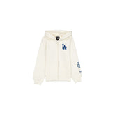 Los Angeles Dodgers Girls Chrome White Full-Zip Hoodie
