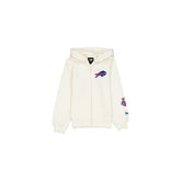 Buffalo Bills Girls Chrome White Full-Zip Hoodie