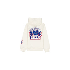 Buffalo Bills Girls Chrome White Full-Zip Hoodie